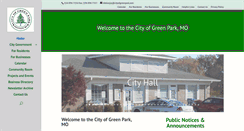 Desktop Screenshot of cityofgreenpark.com