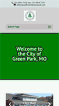 Mobile Screenshot of cityofgreenpark.com
